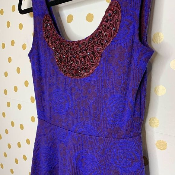 Free people rock princess beaded floral dress XS - Picture 4 of 7